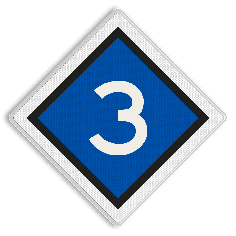 Halteringsbord - 9.02 - Reflecterend