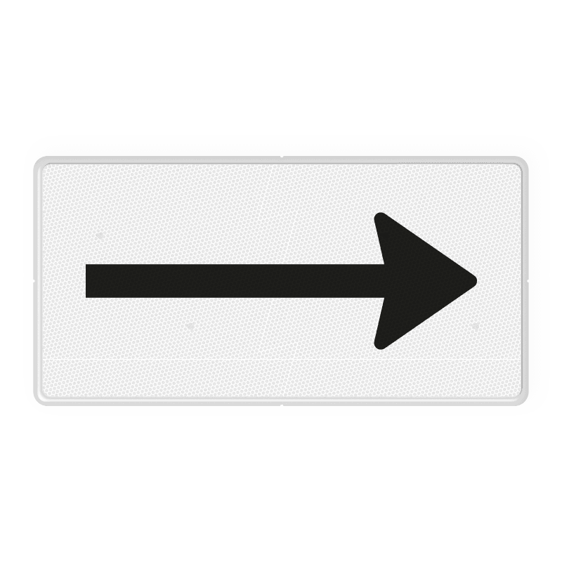 Verkeersbord RVV OB501 - Onderbord - Route- pijlbord