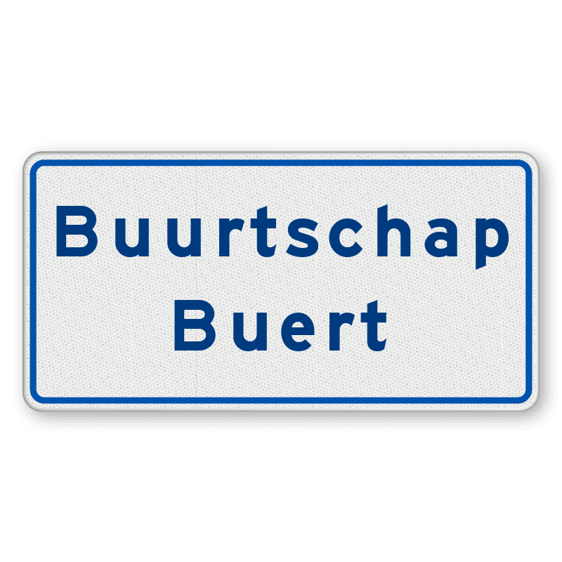 Buurtschapsbord 2 of 3 regelig
