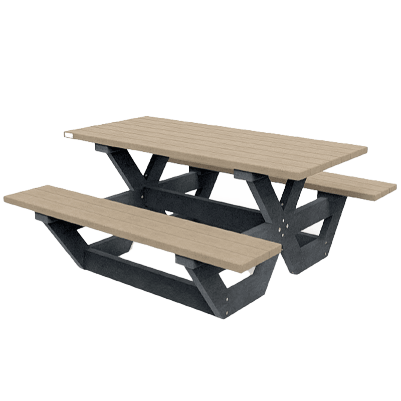 Table de pique-nique - Bicolore - Modèle Cross