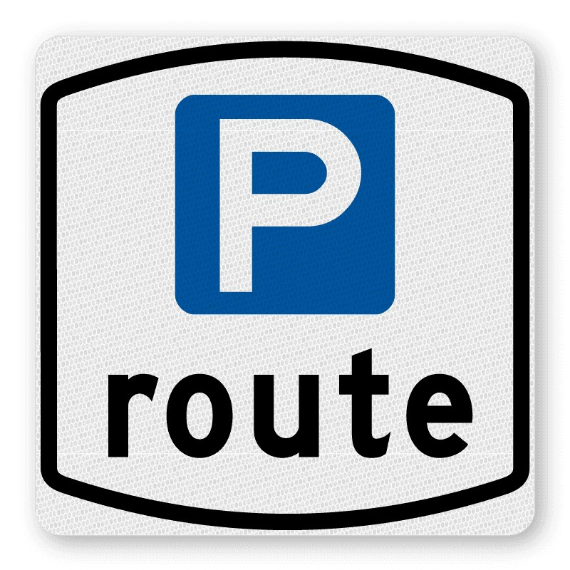 Sticker P-route 255x255mm