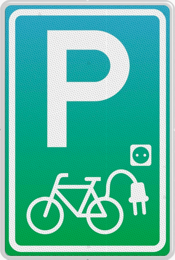 Verkeersbord Velotap RVV BW101_SP20 Oplaadpunt elektrische fiets