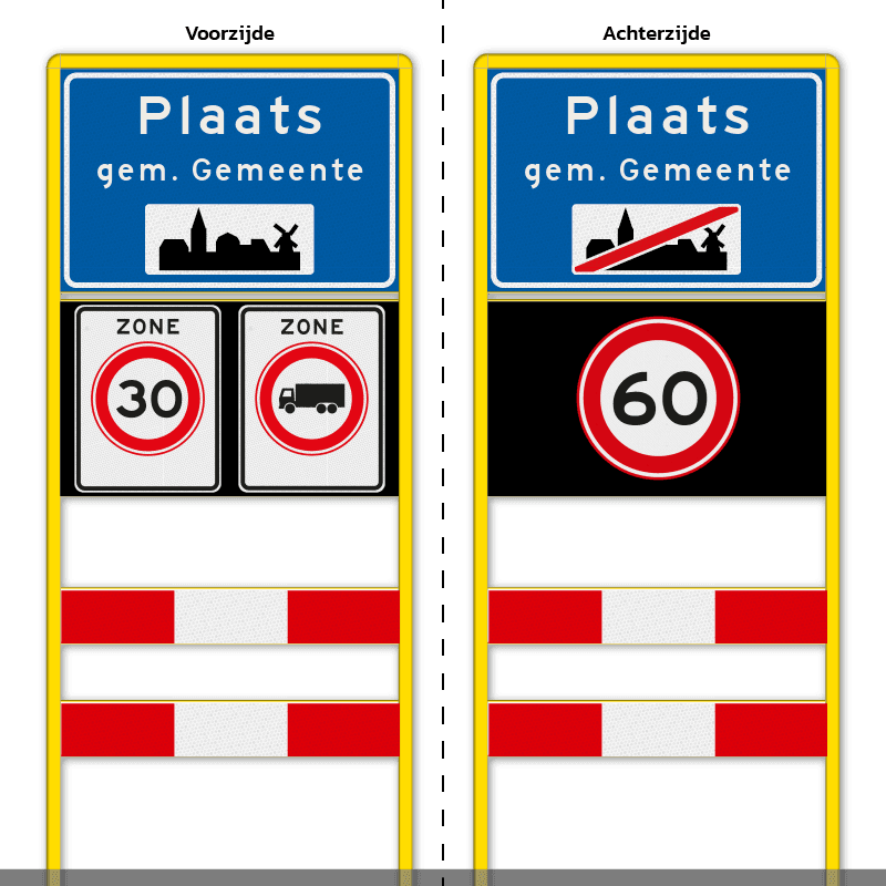 Komportaal H01b 1200mm breed, RVV-paneel 700mm hoog (type 1)