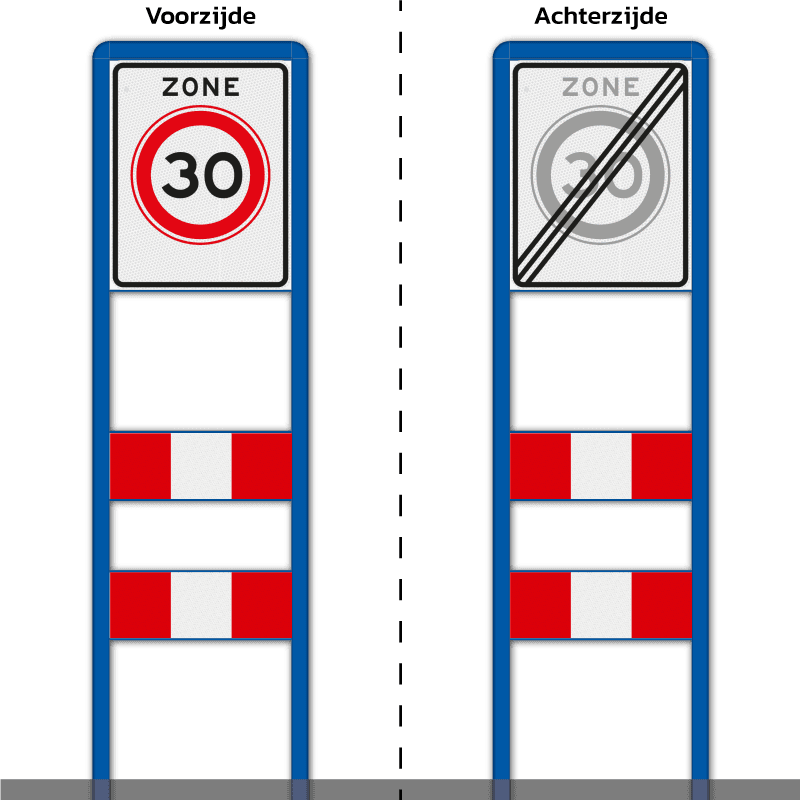 Zoneportaal RVV A01-030zb Type 1 - 530x670mm
