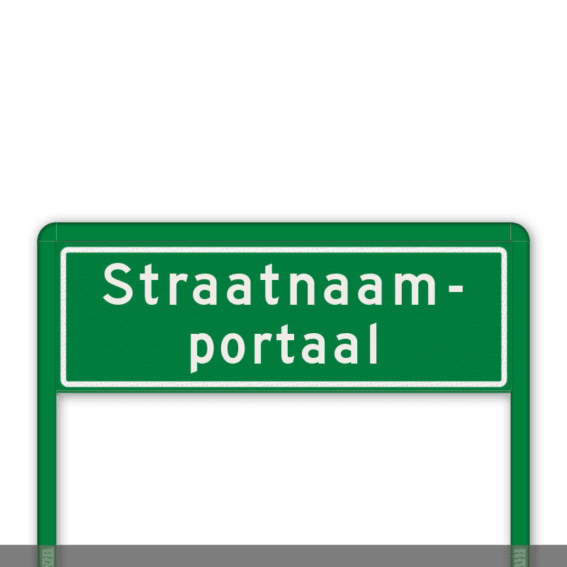 Straatnaamportaal 1200mm breed, 2 regelig