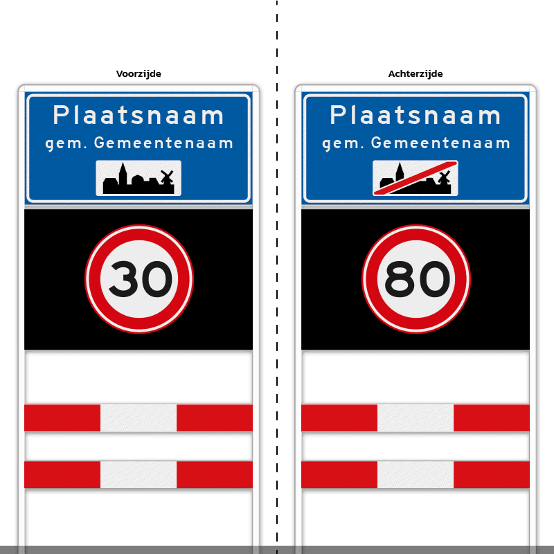 Komportaal H01b 1600mm breed, RVV-paneel 1000mm hoog (type 1 en 2)