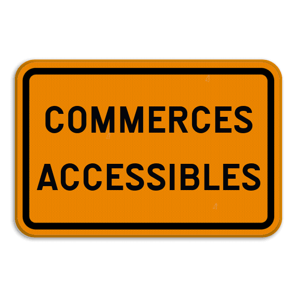 Panneau de signalisation - F39 - Commerces accessibles