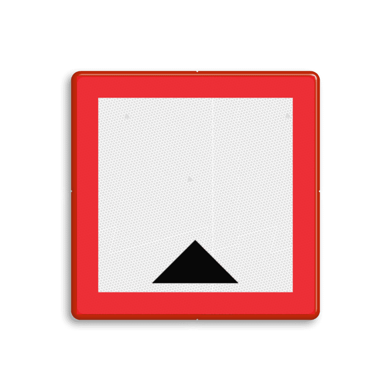 Scheepvaartbord BPR C.1a - Beperkte waterdiepte
