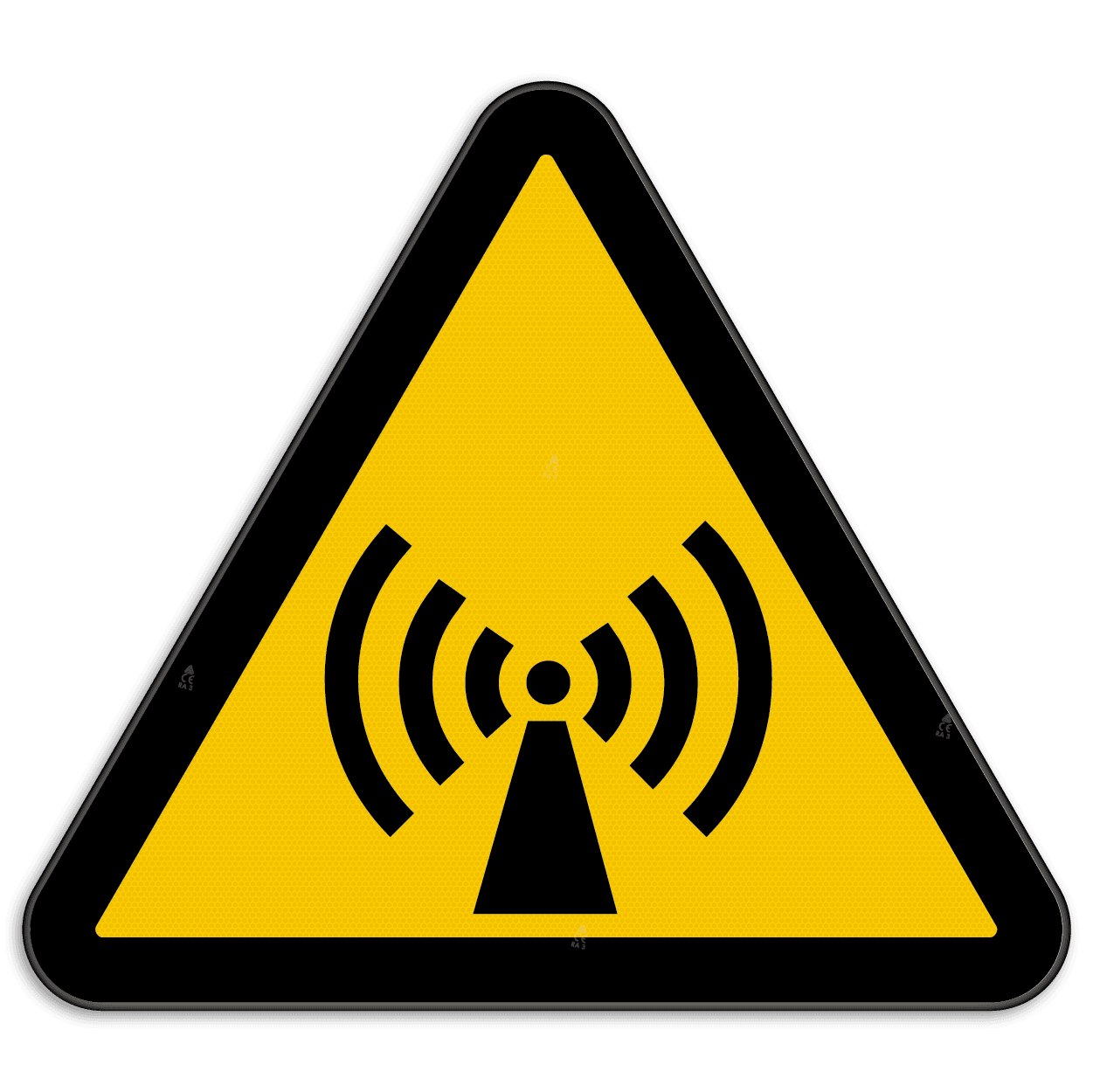 Panneau d'avertissement W005 - Radiations non ionisantes