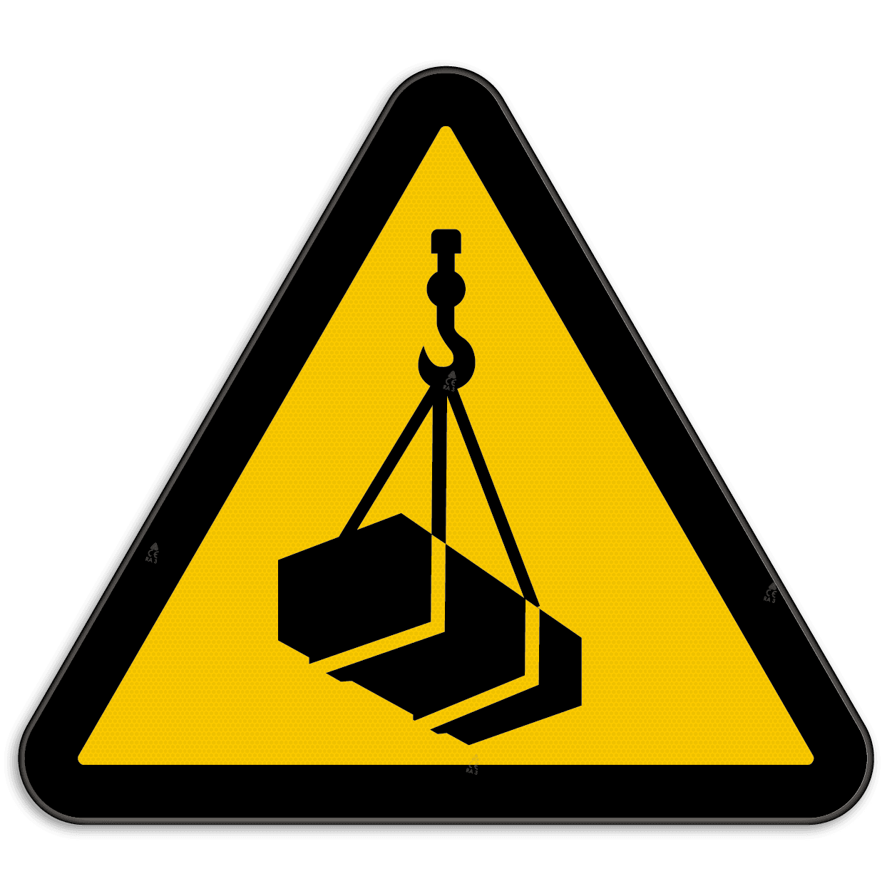Waarschuwingsbord W015 - Gevaar voor hangende lasten