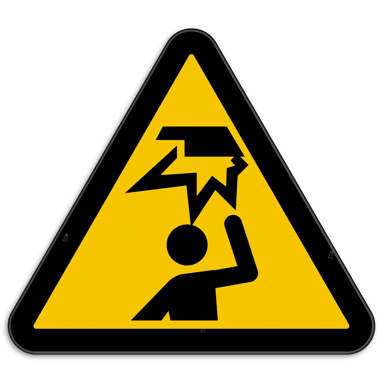 Waarschuwingsbord W020 - Gevaar voor hoofd stoten