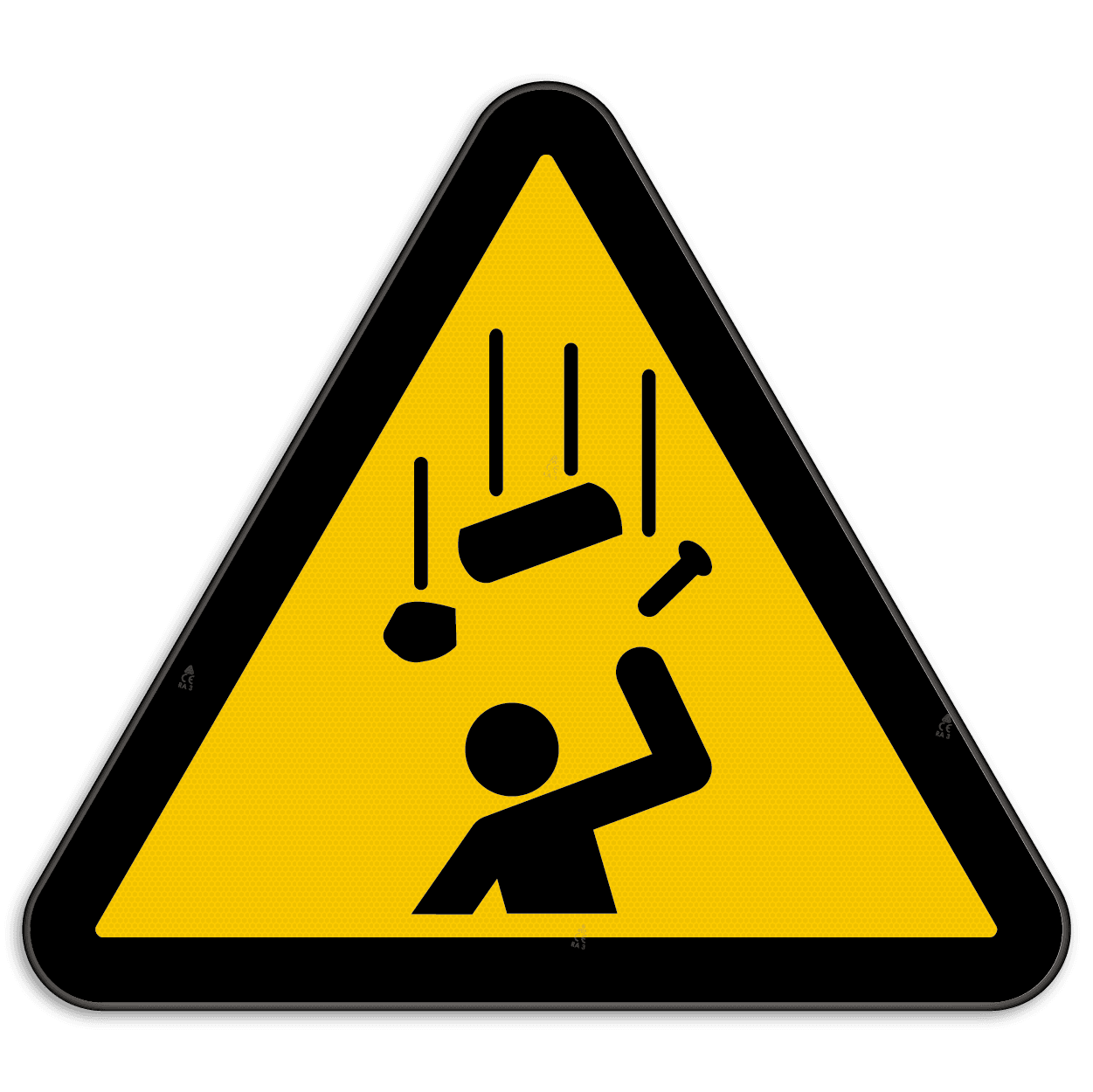 Waarschuwingsbord W035 - Gevaar voor vallende voorwerpen