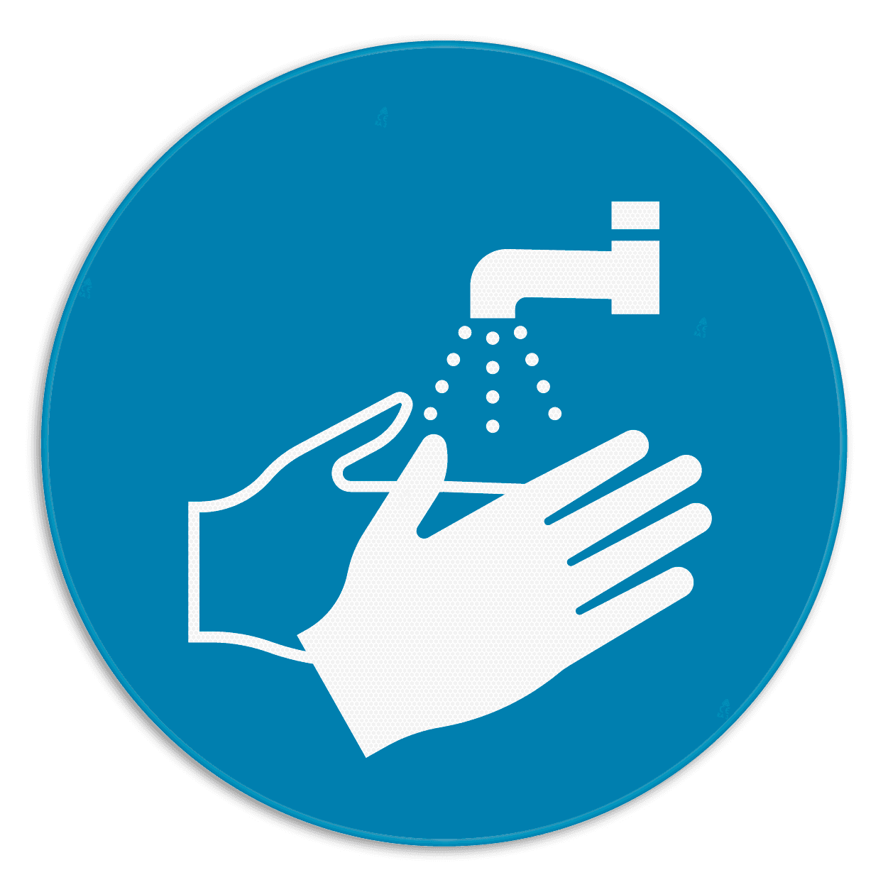 Veiligheidsbord - Handen wassen verplicht - M011