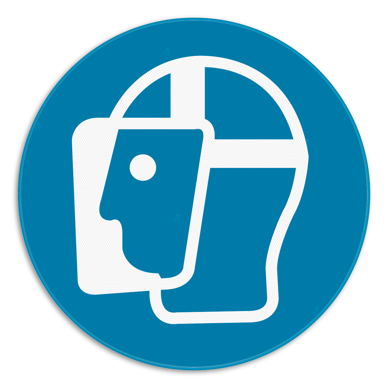 Panneau d'obligation - M013 - Protection obligatoire du visage