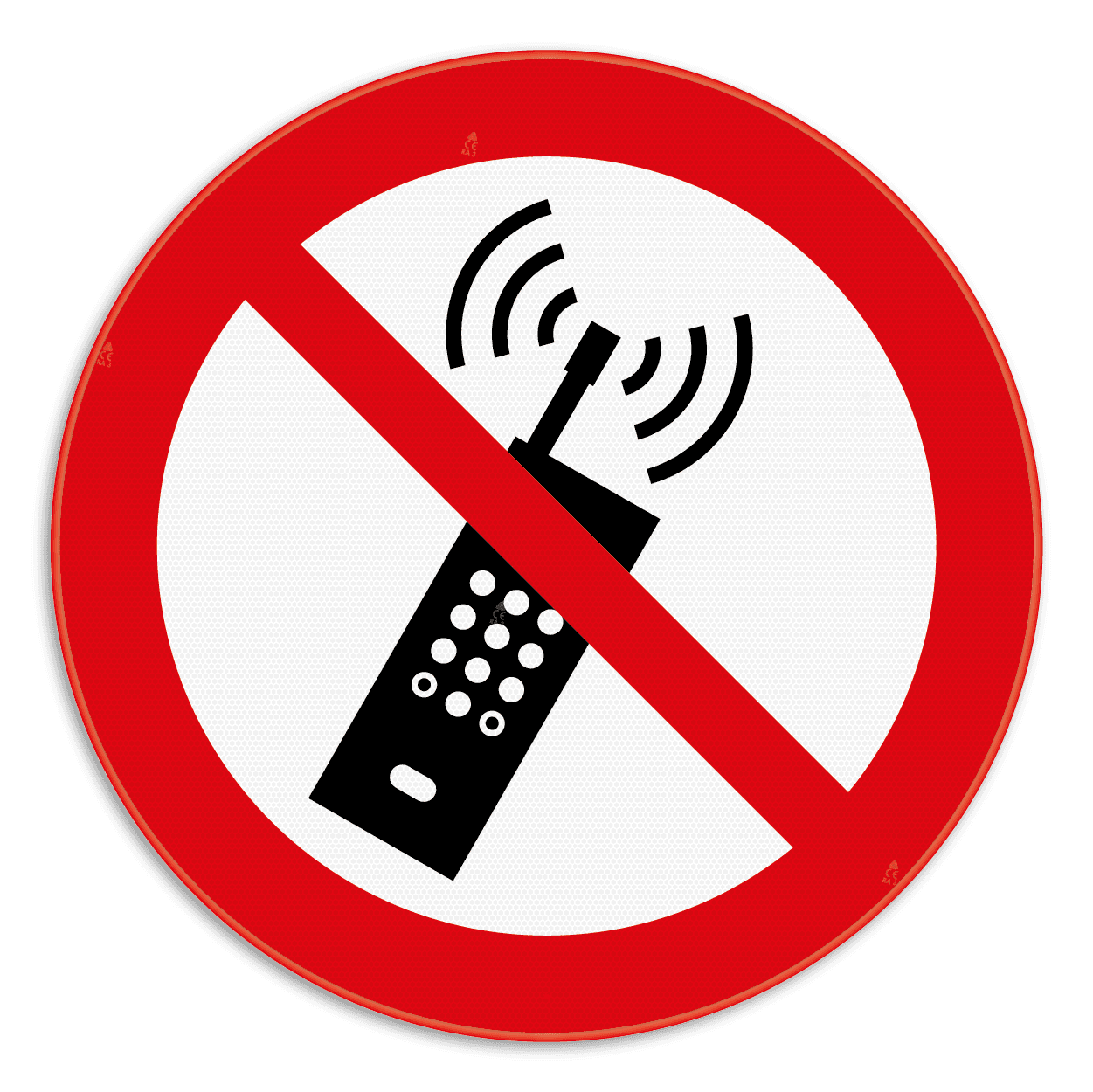 Verbodsbord - Mobiele telefoon verboden - pictogram P013