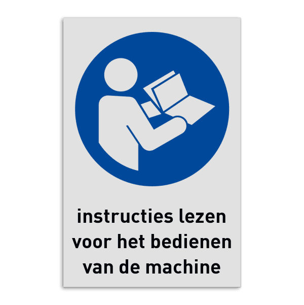Veiligheidsbord M002 - Lezen van instructies verplicht