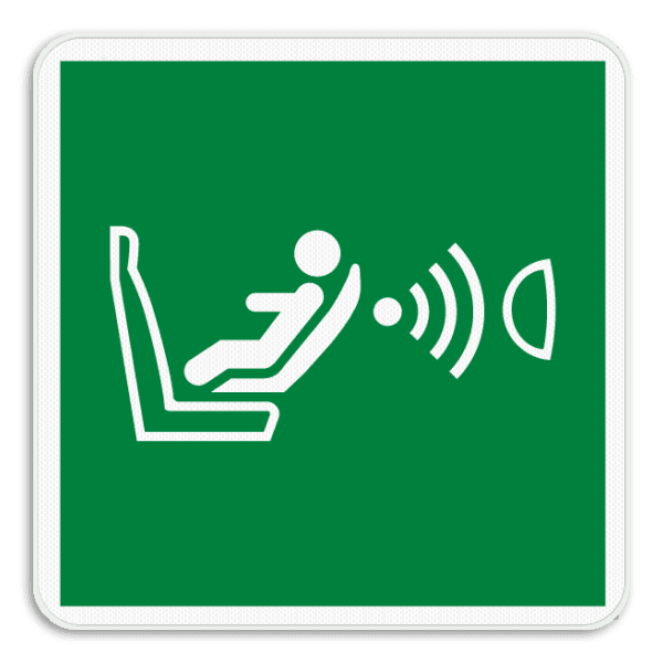 Reddingsbord E014 - Detectiesysteem voor kinderstoeltje