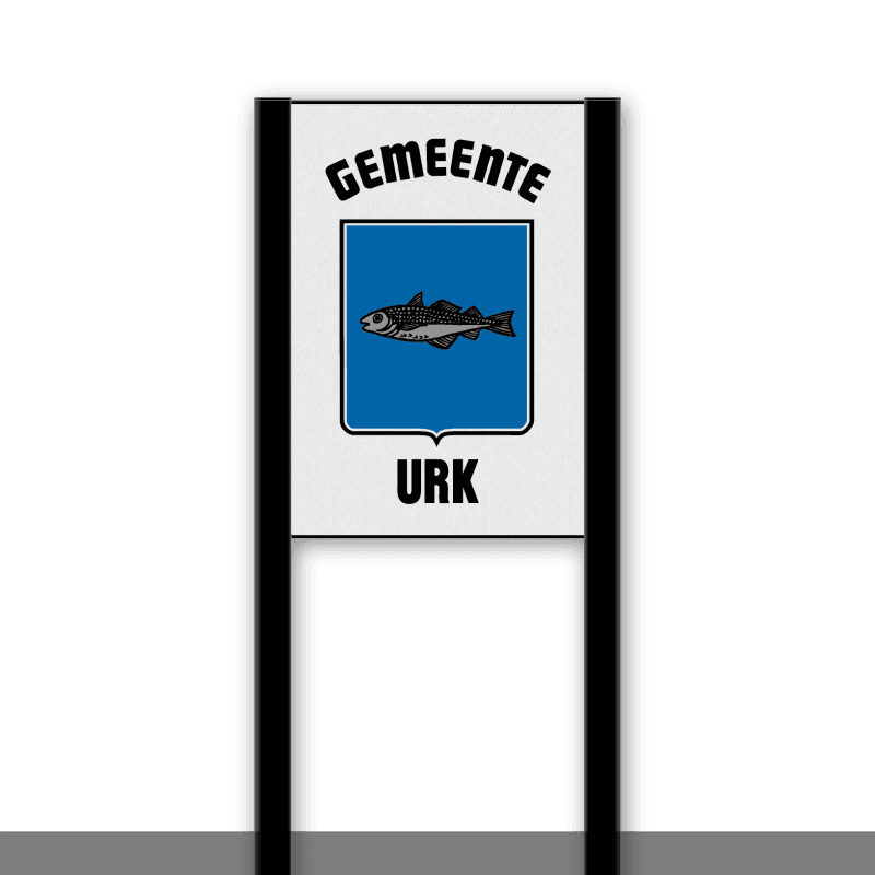 Gemeentegrensportaal met bord 400x600 of 600x900mm