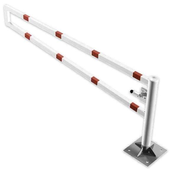Draaiboom (SH2) hoogte 950mm - Automatisch Vergrendeld - Bodemmontage (verzinkt)