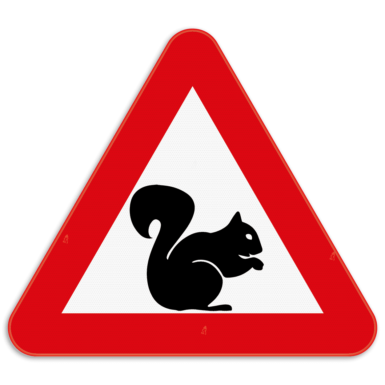 Panneau de signalisation - Attention écureuil