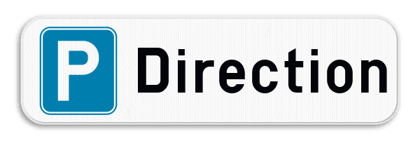 Panneau de stationnement - Direction