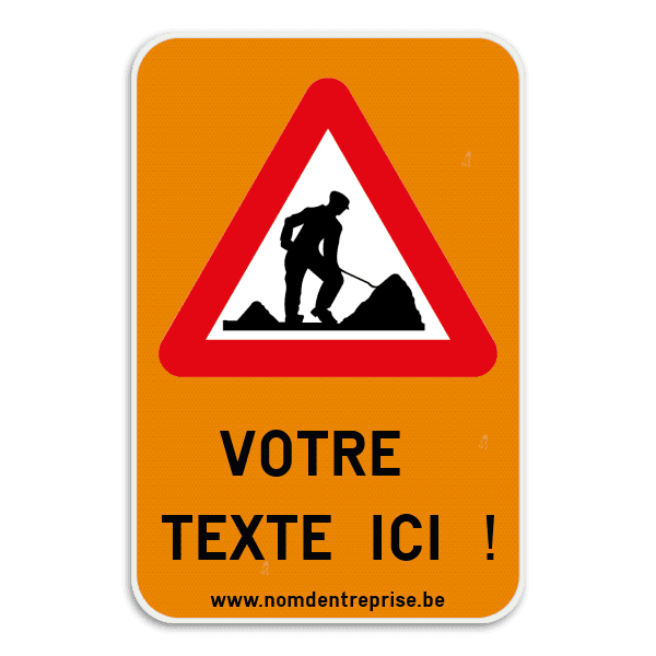 Panneau combiné - A31 - Texte personnalisé
