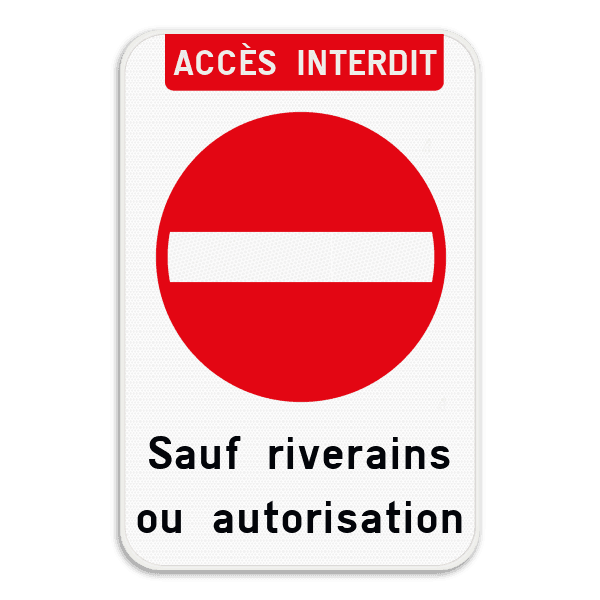 Panneau d'interdiction - C1