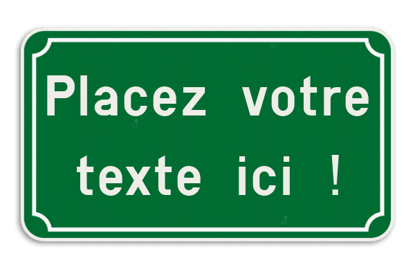 Panneau de Texte Personnalisable avec Cadre Classique