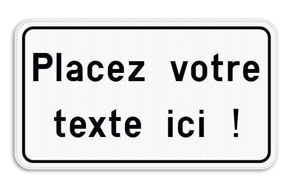 Panneau de Texte Personnalisable avec Cadre Moderne