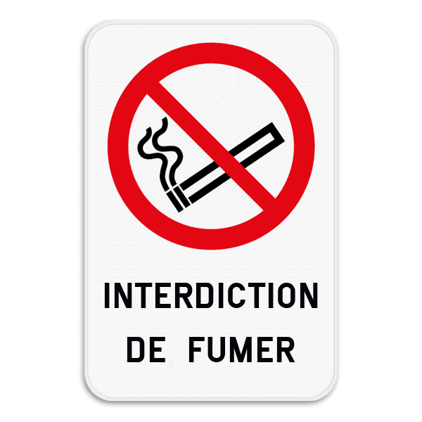 Panneau d'interdiction - Interdiction de fumer