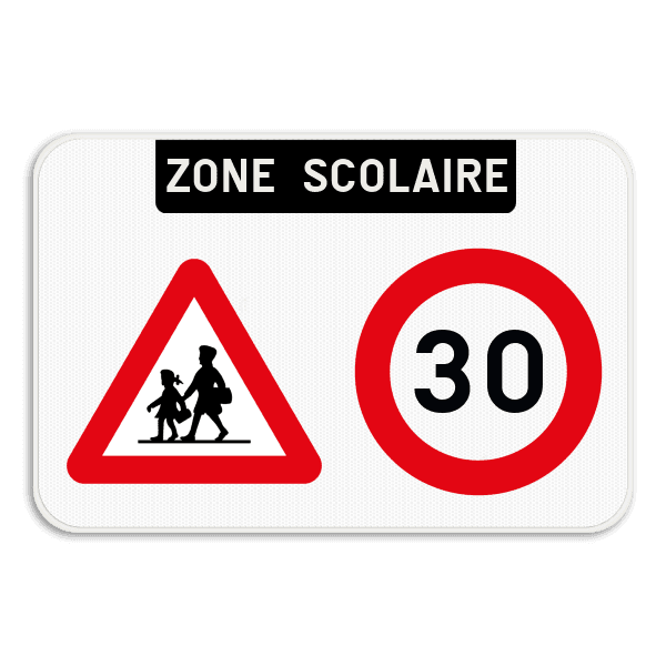 Panneau d'information - Zone scolaire - A23 - C43