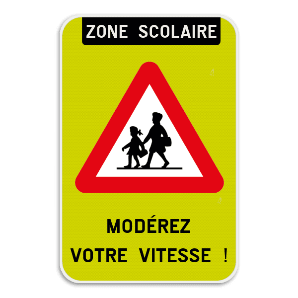 Panneau de signalisation - A23 - Modérez votre vitesse