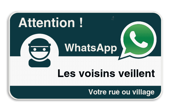 Panneau additionnel WhatsApp - Nom de rue