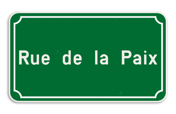 Plaque de rue Belge 400x200mm – Bordure Classique, personnalisable et résistante