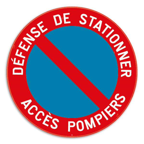 Panneau de stationnement - E1 - Accès pompiers