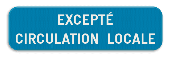 Panneau SB250 - G type IV - Restriction ou interdiction