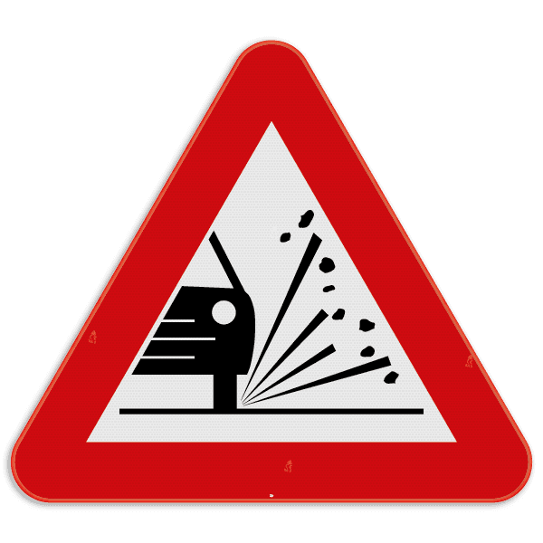 Panneau SB250 - A17 - Projection de gravillons