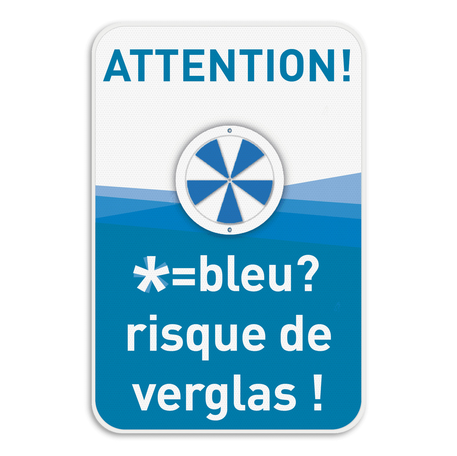 Panneau combiné - ALERTE VERGLAS