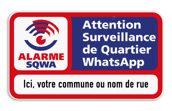 Panneau additionnel SQWA 2x1 - Texte personnalisé