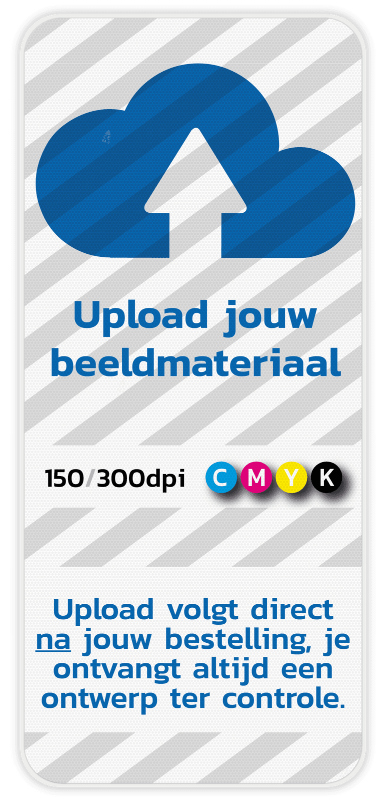 Informatiebord 4:9 reflecterend met je eigen opdruk