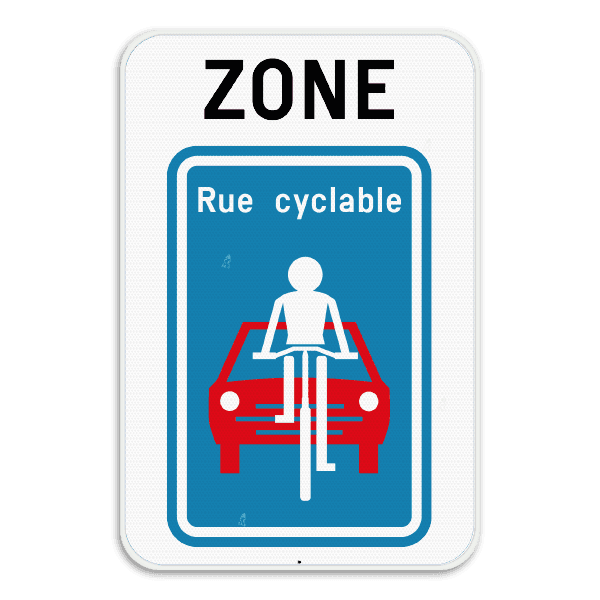 Panneau SB250 - ZF111 - Zone à rue cyclable