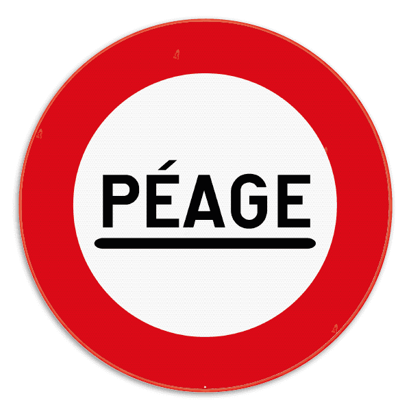 Panneau SB250 - C47 - Poste de péage