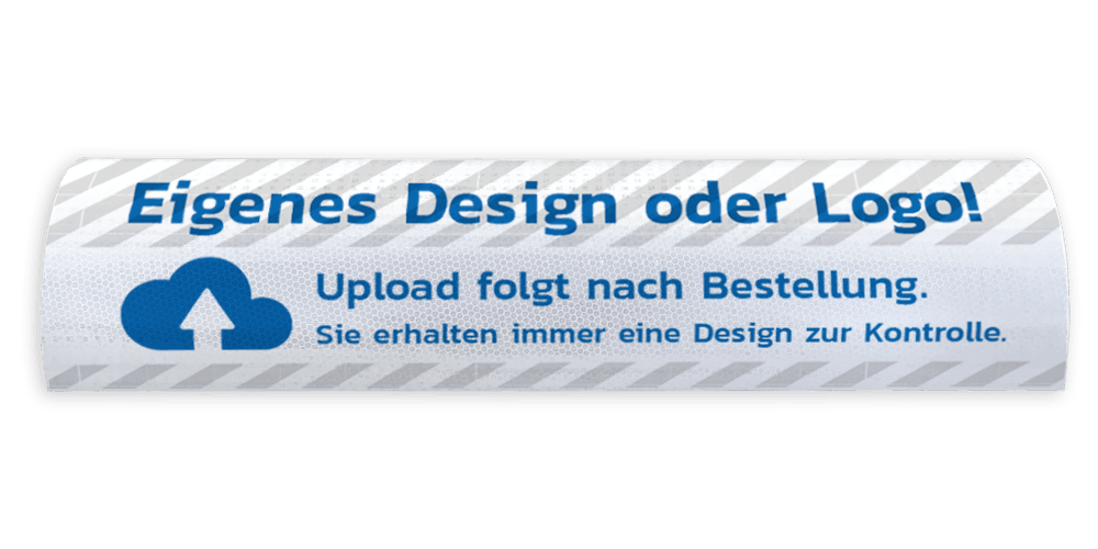 Hinweisschild Radanschlag Beton, mit eigenem Design – Breite 600 mm