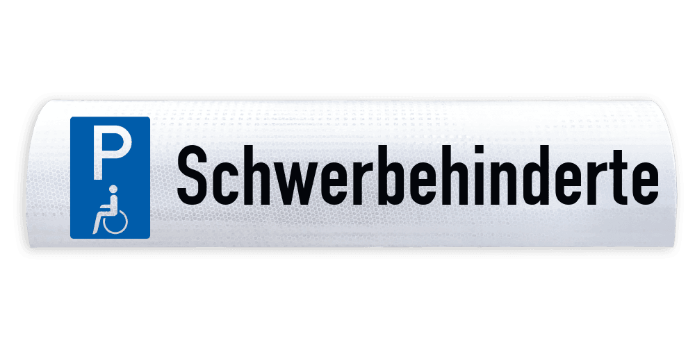 Parkplatzschilder Radanschlag Beton Schwerbehinderte - breidte 600mm