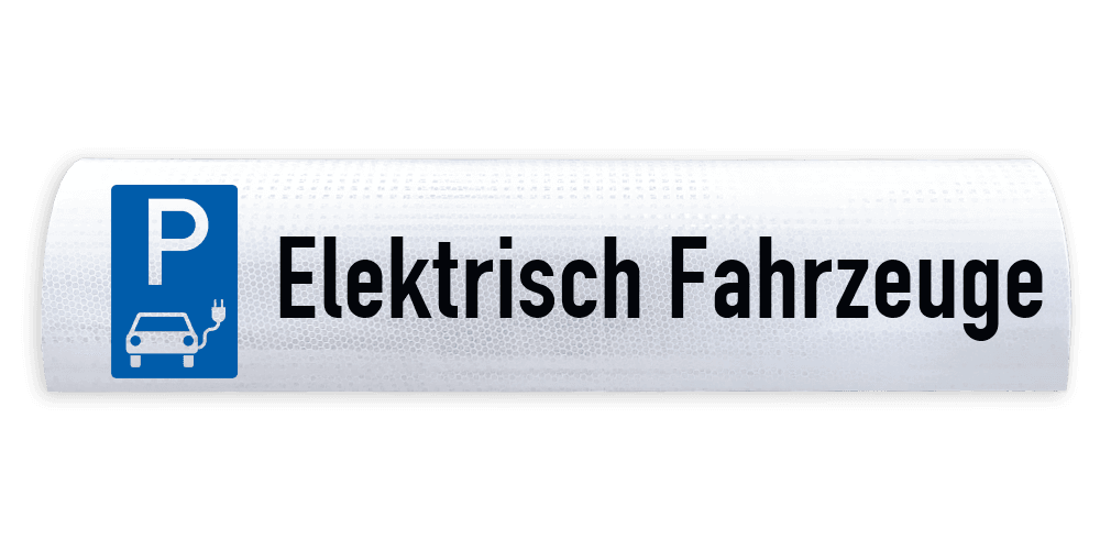 Parkplatzschilder Radanschlag Beton Elektrisch Fahrzeuge - breidte 600mm