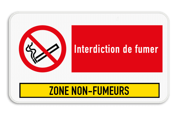 Panneau d'information - interdiction de fumer
