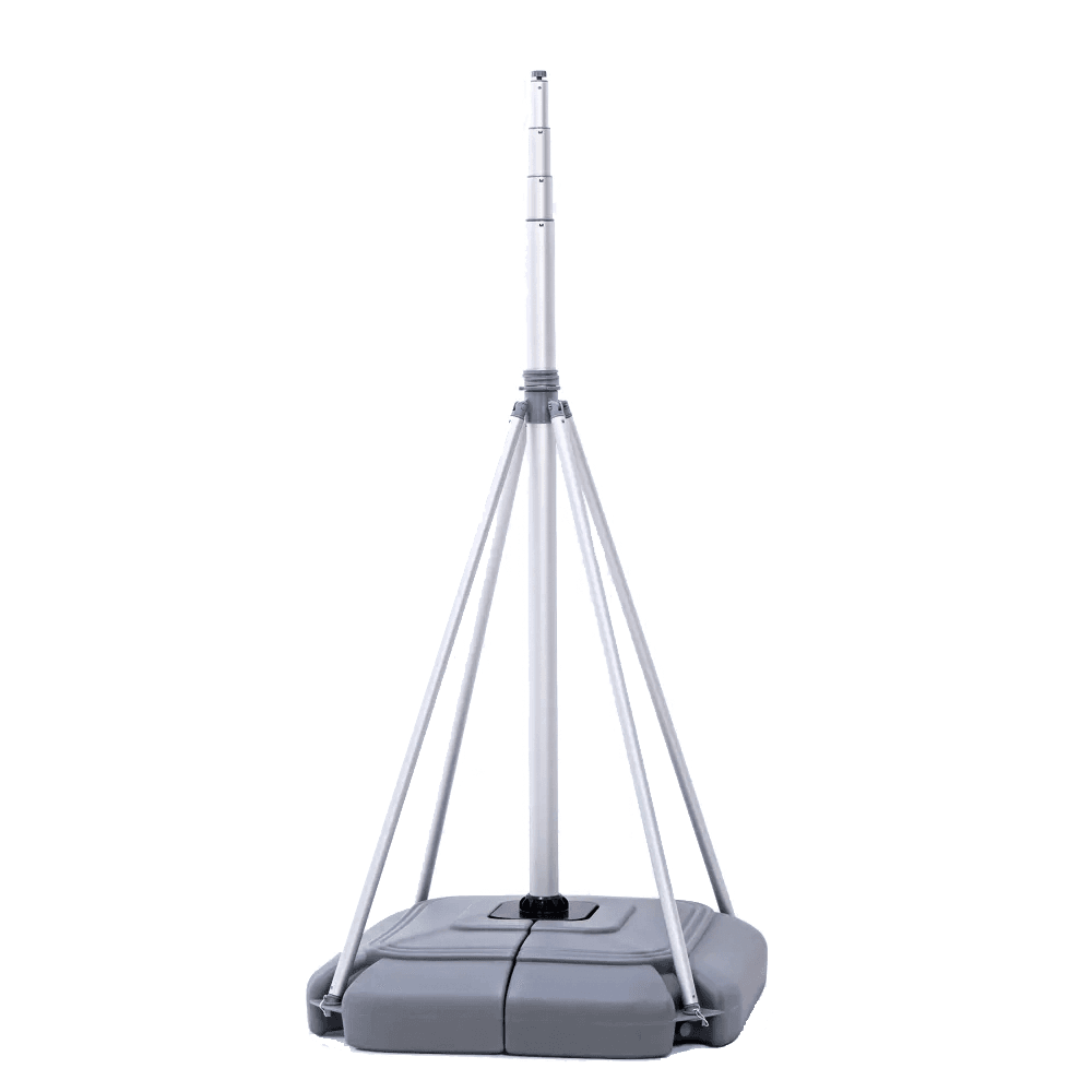 Mobiele vlaggenmast - tot 5 meter - met vulbare voet