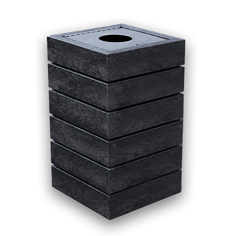 Poubelle publique Agora - plastique recyclé
