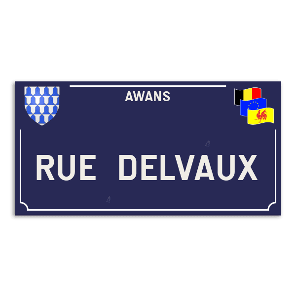 Personaliseerbaar Straatnaambord – Awans-stijl
