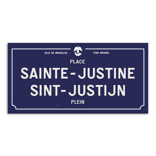 Personaliseerbaar Straatnaambord – Brussel-stijl